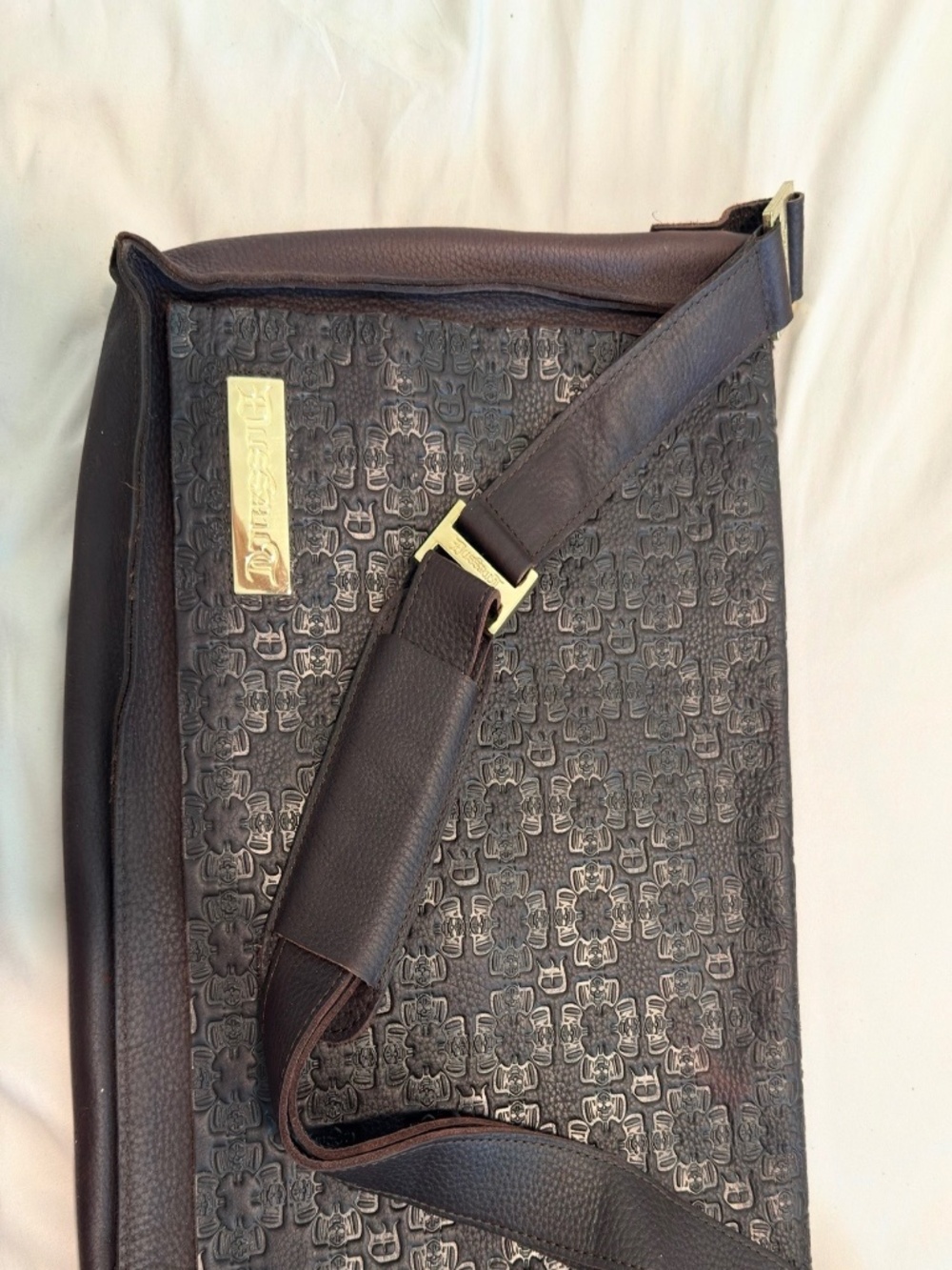 DUSSAULT Custom Ink Limited Edition Leather Messenger Bag